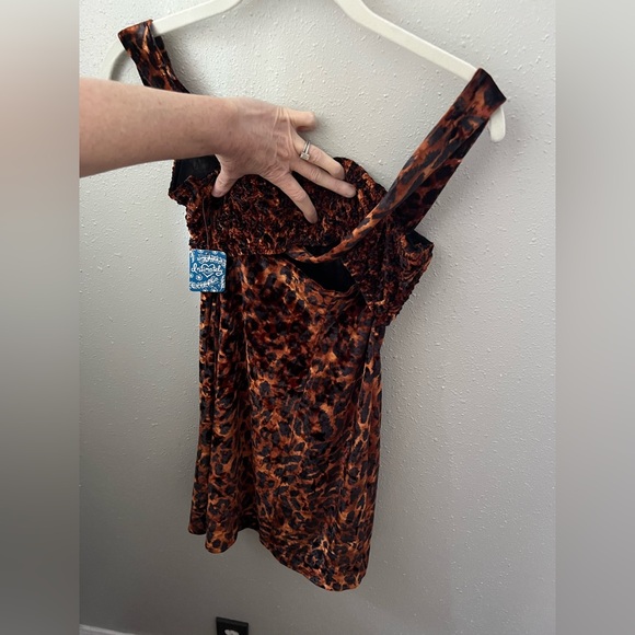 New Free People Virgo Moon Dress Size Medium  in Night Combo - Picture 6 of 10